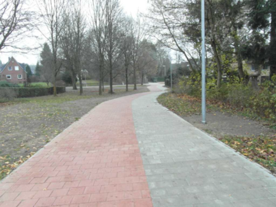Radweg Katzenbuckel weiterer Wegeverlauf in Richtung Richard-Dehmel-Straße/Platzbereich