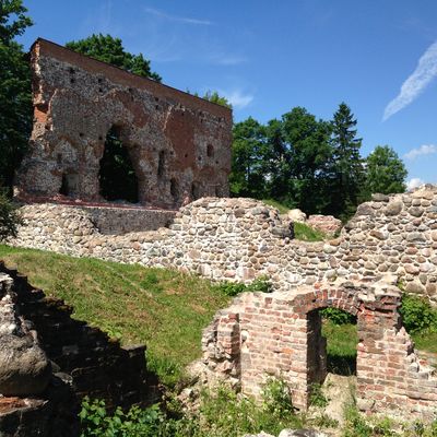 Die Burgruine in Viljandi